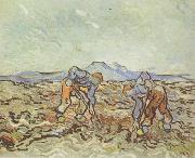 Vincent Van Gogh Peasants Lifting Potatoes (nn04) USA oil painting reproduction